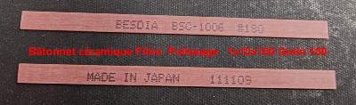 Bâtonnet céramique Fibre pour Polissage  1x10x100 Grain 180