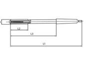 Alésoir machine taille droite expensible queue cône morse HSS-M2 Ø22X64X237