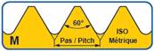 Taraud machine Co5 Extra long métrique ISO DIN 13 Forme B GUN DIN 371 M 10 x 1.50 Longueur: 120