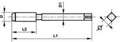 Taraud machine Co5 unifié pas fin ANSI B1.1 Forme B entrée GUN DIN 376 UNF 5/8 x 18