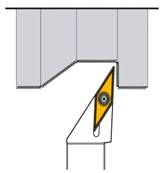 Porte outil de tournage exterieur 93° SVJCL - L 170 - L1 50