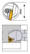 Porte outil de filetage intérieur SIR S16K - IR11 Internal Threading Toolholder